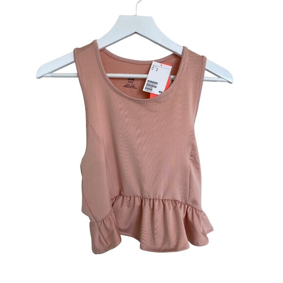 H&M Pink Active/Multisport Peplum Tank Top - Picture 2 of 8